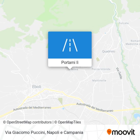 Mappa Via Giacomo Puccini