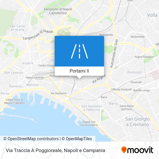 Mappa Via Traccia A Poggioreale