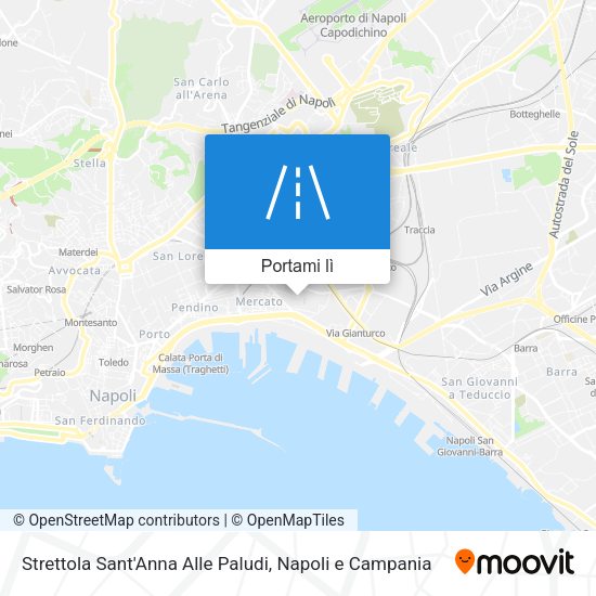 Mappa Strettola Sant'Anna Alle Paludi