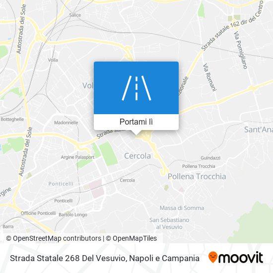 Mappa Strada Statale 268 Del Vesuvio