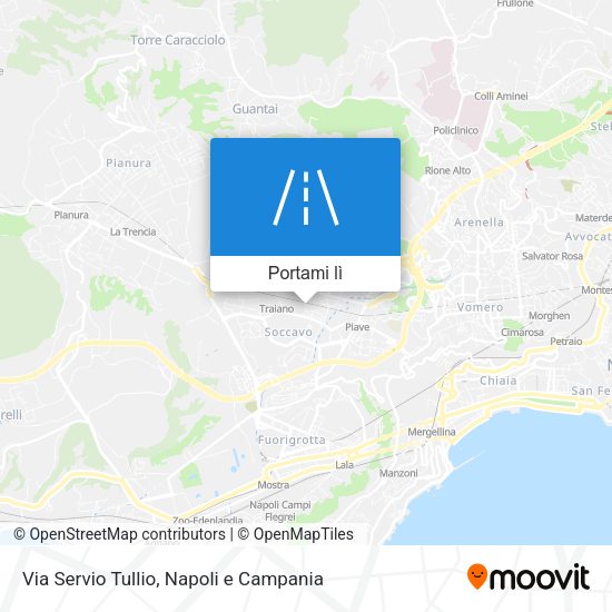 Mappa Via Servio Tullio