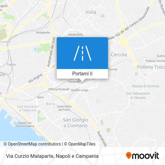 Mappa Via Curzio Malaparte