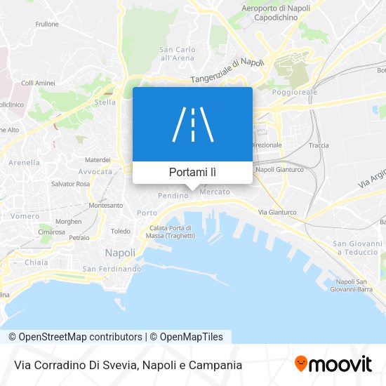 Mappa Via Corradino Di Svevia