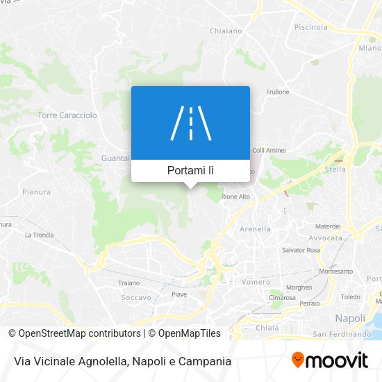 Mappa Via Vicinale Agnolella