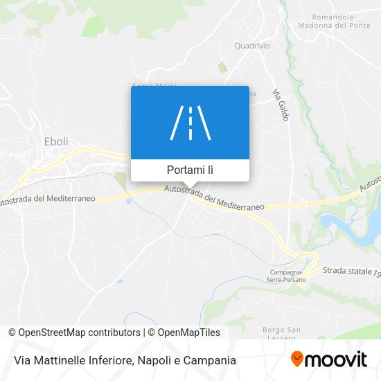 Mappa Via Mattinelle Inferiore