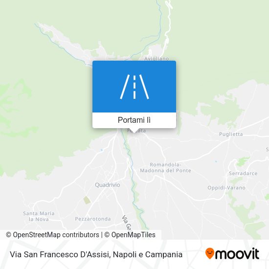 Mappa Via San Francesco D'Assisi