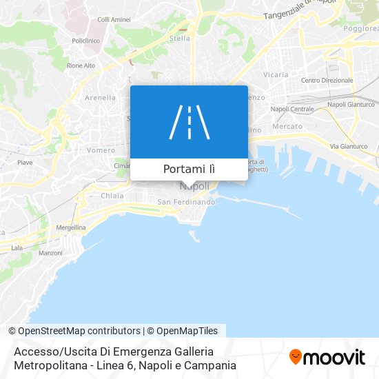 Mappa Accesso / Uscita Di Emergenza Galleria Metropolitana - Linea 6