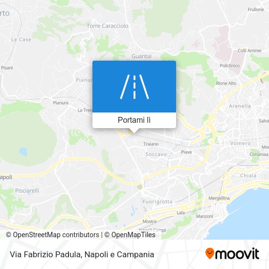 Mappa Via Fabrizio Padula