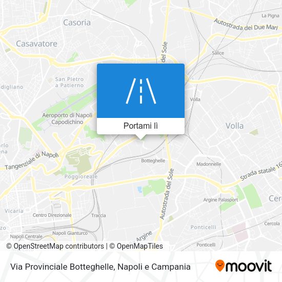 Mappa Via Provinciale Botteghelle