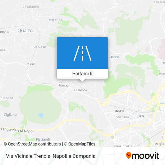 Mappa Via Vicinale Trencia