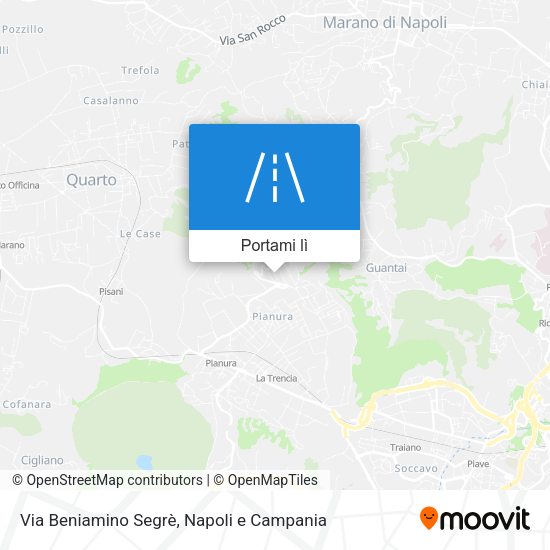 Mappa Via Beniamino Segrè