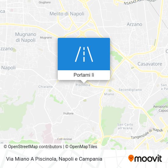 Mappa Via Miano A Piscinola