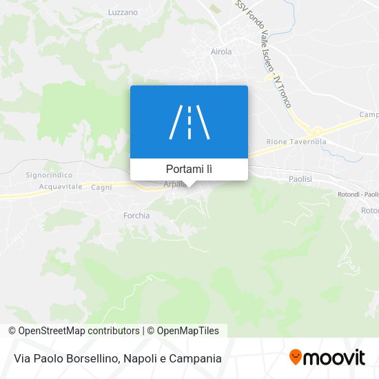 Mappa Via Paolo Borsellino