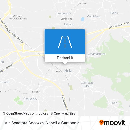 Mappa Via Senatore Cocozza