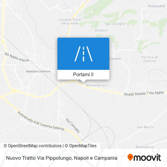 Mappa Nuovo Tratto Via Pippolungo