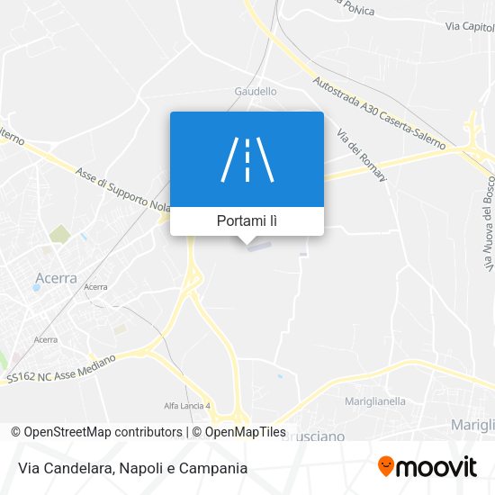 Mappa Via Candelara