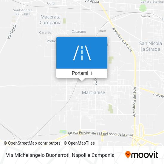 Mappa Via Michelangelo Buonarroti