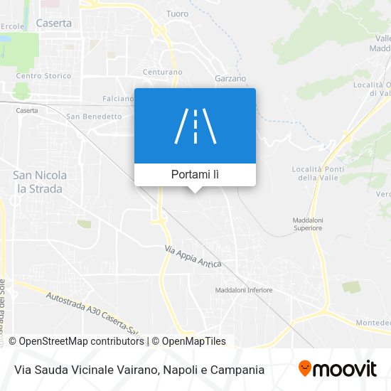 Mappa Via Sauda Vicinale Vairano