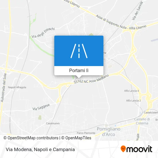 Mappa Via Modena