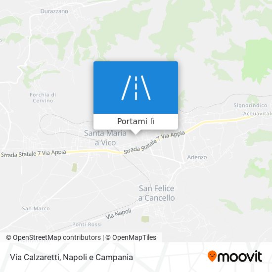 Mappa Via Calzaretti