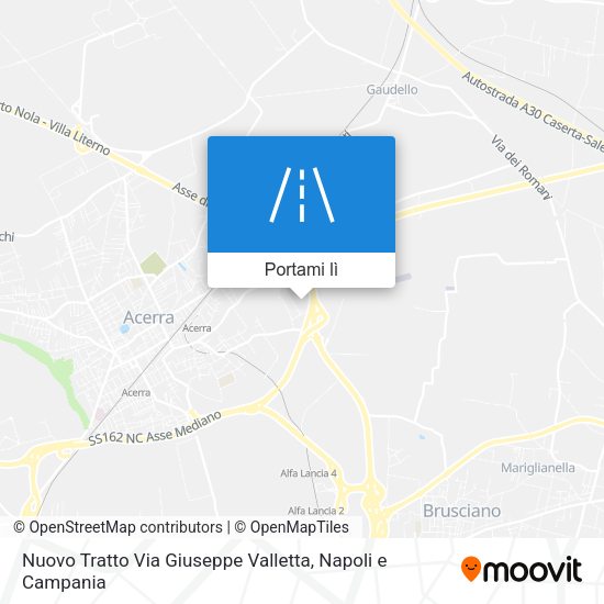Mappa Nuovo Tratto Via Giuseppe Valletta