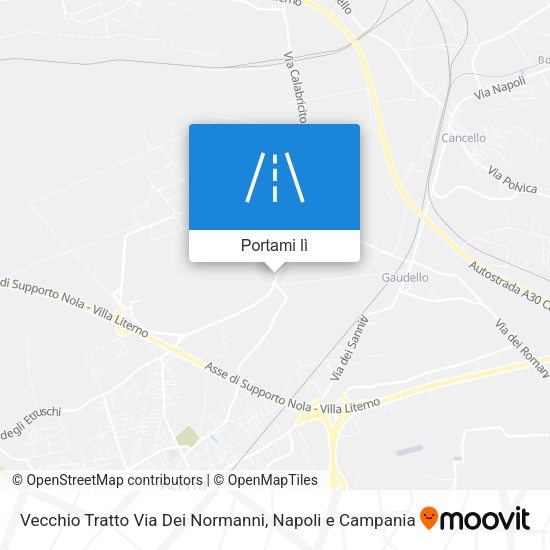 Mappa Vecchio Tratto Via Dei Normanni