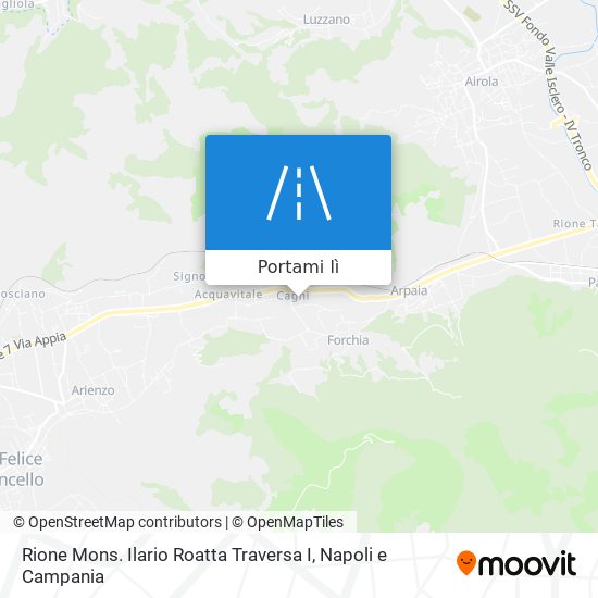 Mappa Rione Mons. Ilario Roatta Traversa I