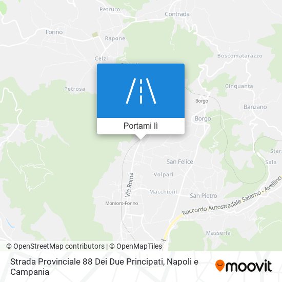 Mappa Strada Provinciale 88 Dei Due Principati