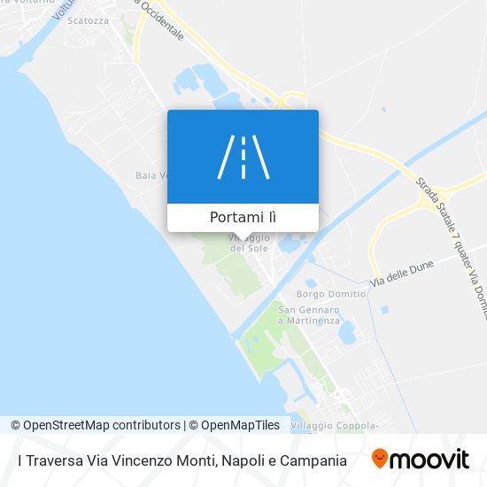 Mappa I Traversa Via Vincenzo Monti
