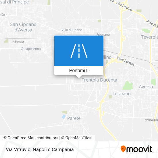 Mappa Via Vitruvio