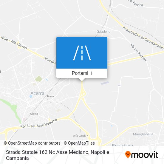 Mappa Strada Statale 162 Nc Asse Mediano