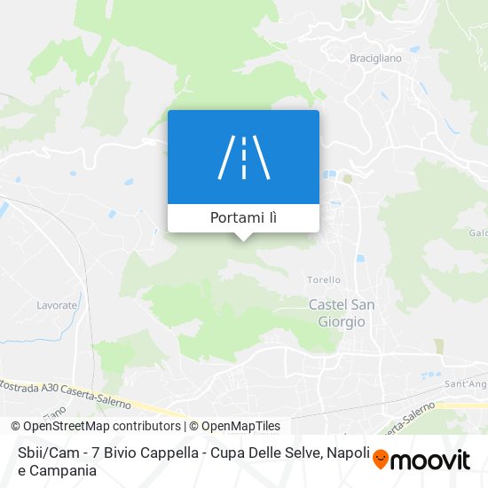 Mappa Sbii / Cam - 7 Bivio Cappella - Cupa Delle Selve