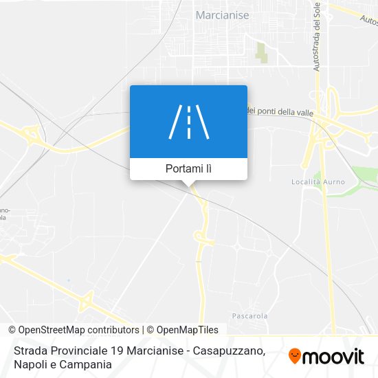 Mappa Strada Provinciale 19 Marcianise - Casapuzzano