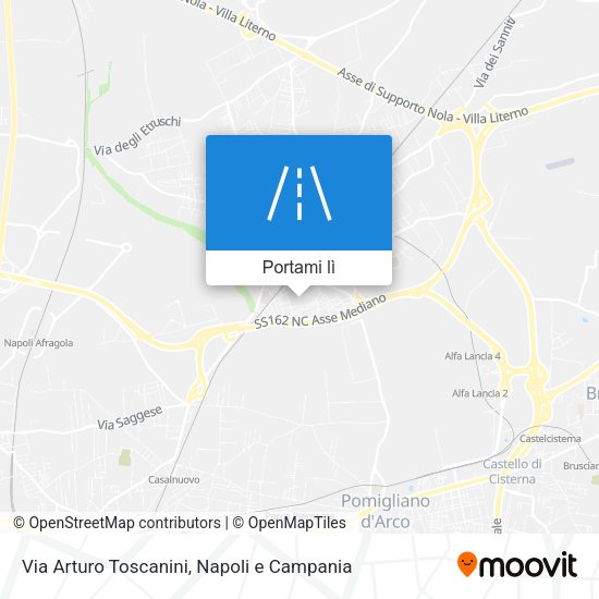 Mappa Via Arturo Toscanini