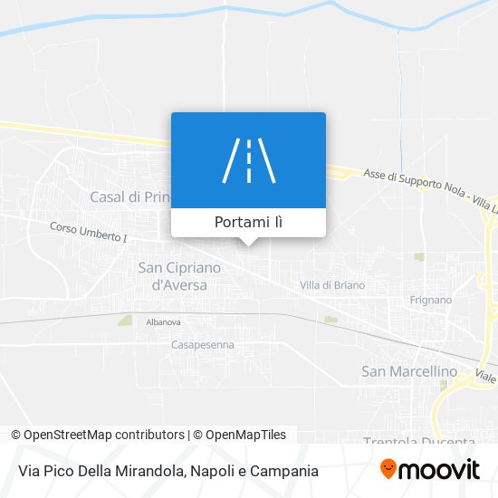 Mappa Via Pico Della Mirandola