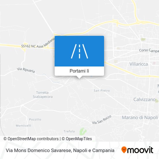 Mappa Via Mons Domenico Savarese