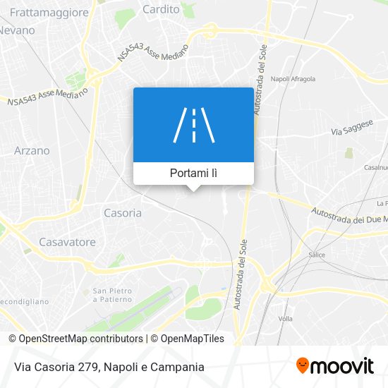 Mappa Via Casoria 279