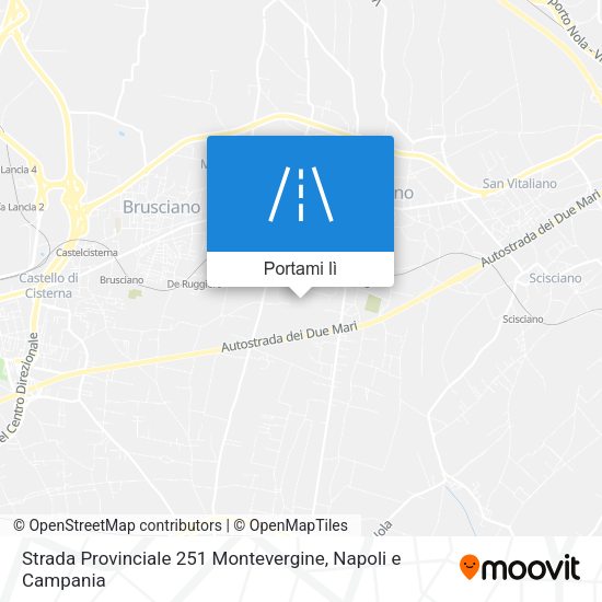 Mappa Strada Provinciale 251 Montevergine