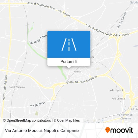 Mappa Via Antonio Meucci