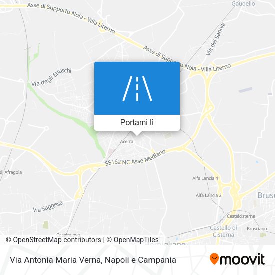Mappa Via Antonia Maria Verna
