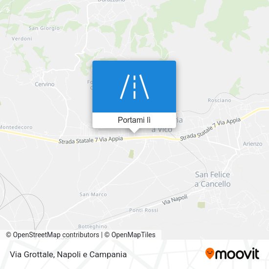 Mappa Via Grottale