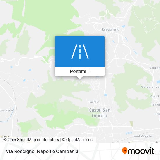Mappa Via Roscigno