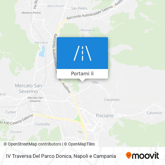 Mappa IV Traversa Del Parco Donica