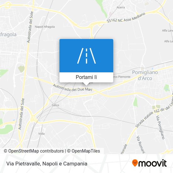 Mappa Via Pietravalle