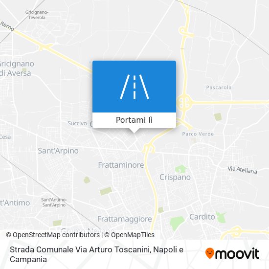 Mappa Strada Comunale Via Arturo Toscanini