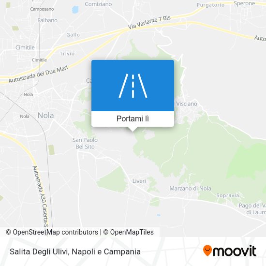 Mappa Salita Degli Ulivi