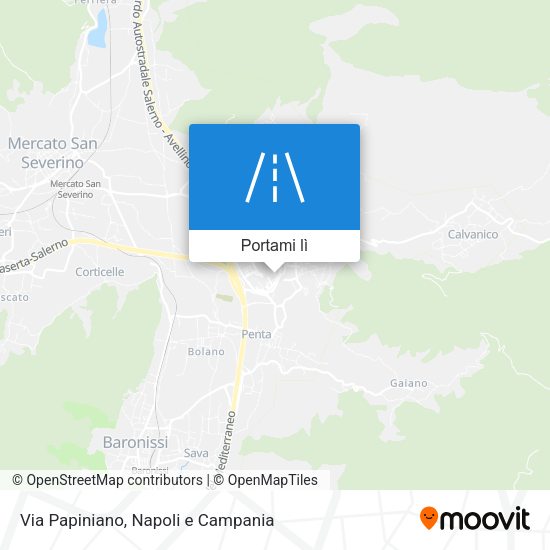 Mappa Via Papiniano