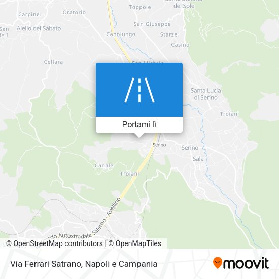 Mappa Via Ferrari Satrano