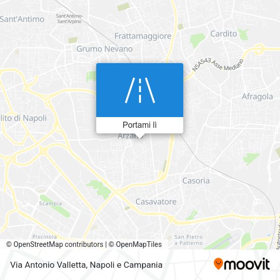 Mappa Via Antonio Valletta