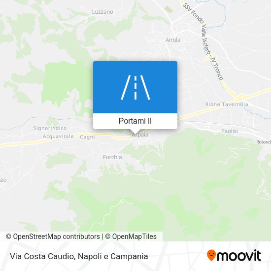 Mappa Via Costa Caudio